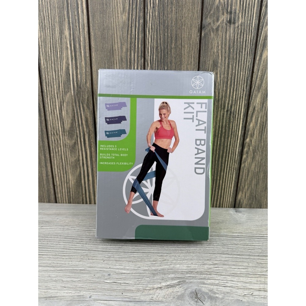Gaiam Restore Strength And Flexibility Resistance Flat Band Kit - 3 Levels